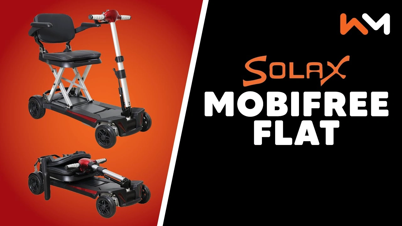 Solax MobiFree Flat easy loading, manual folding travel scooter