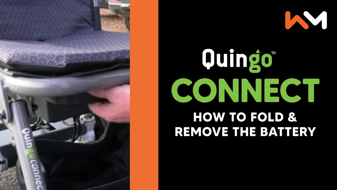 How to fold the Quingo connect & remove the battery