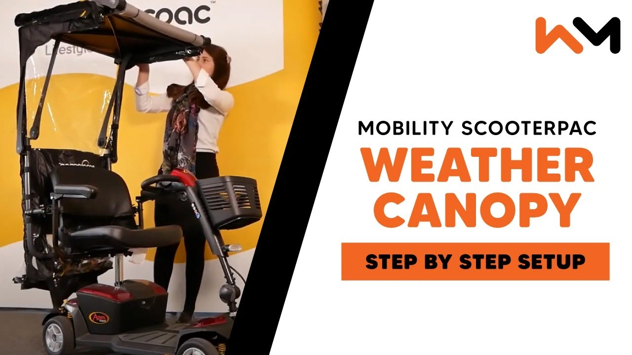 ScooterPac - How to fold and Unfold the ScooterPac Rain Canopy