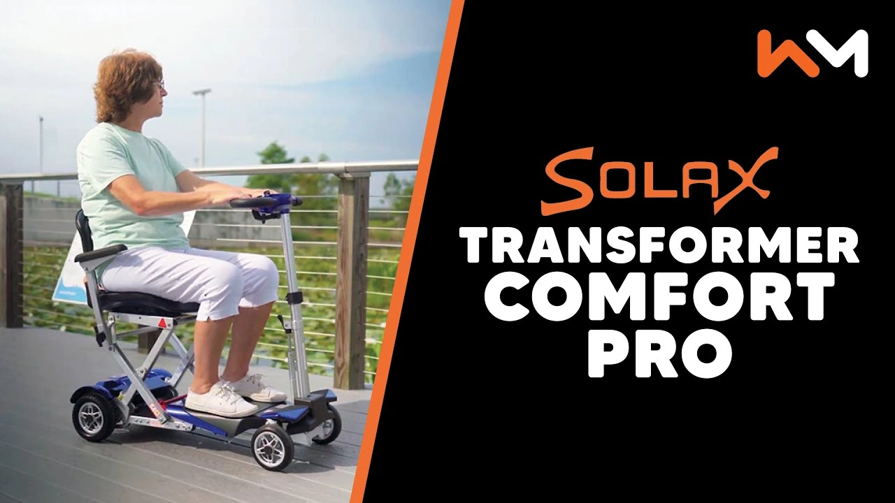 Short Overview - Solax Transformer Comfort Pro - Automatic folding scooter with front and rear suspension