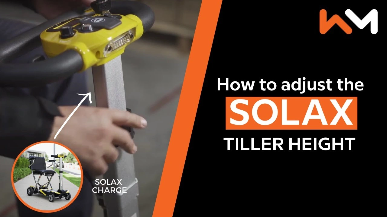 How to adjust the tiller on your Solax Travel Scooter