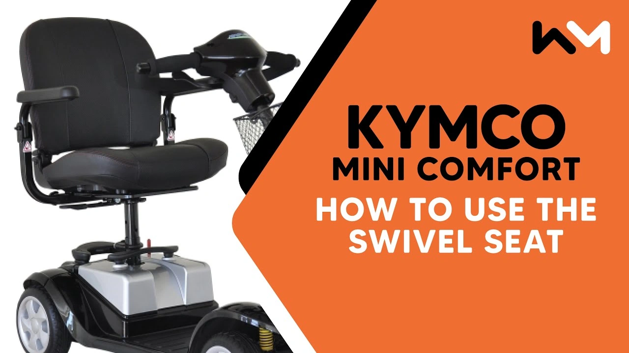 Kymco Mini Comfort - Using the swivel seat